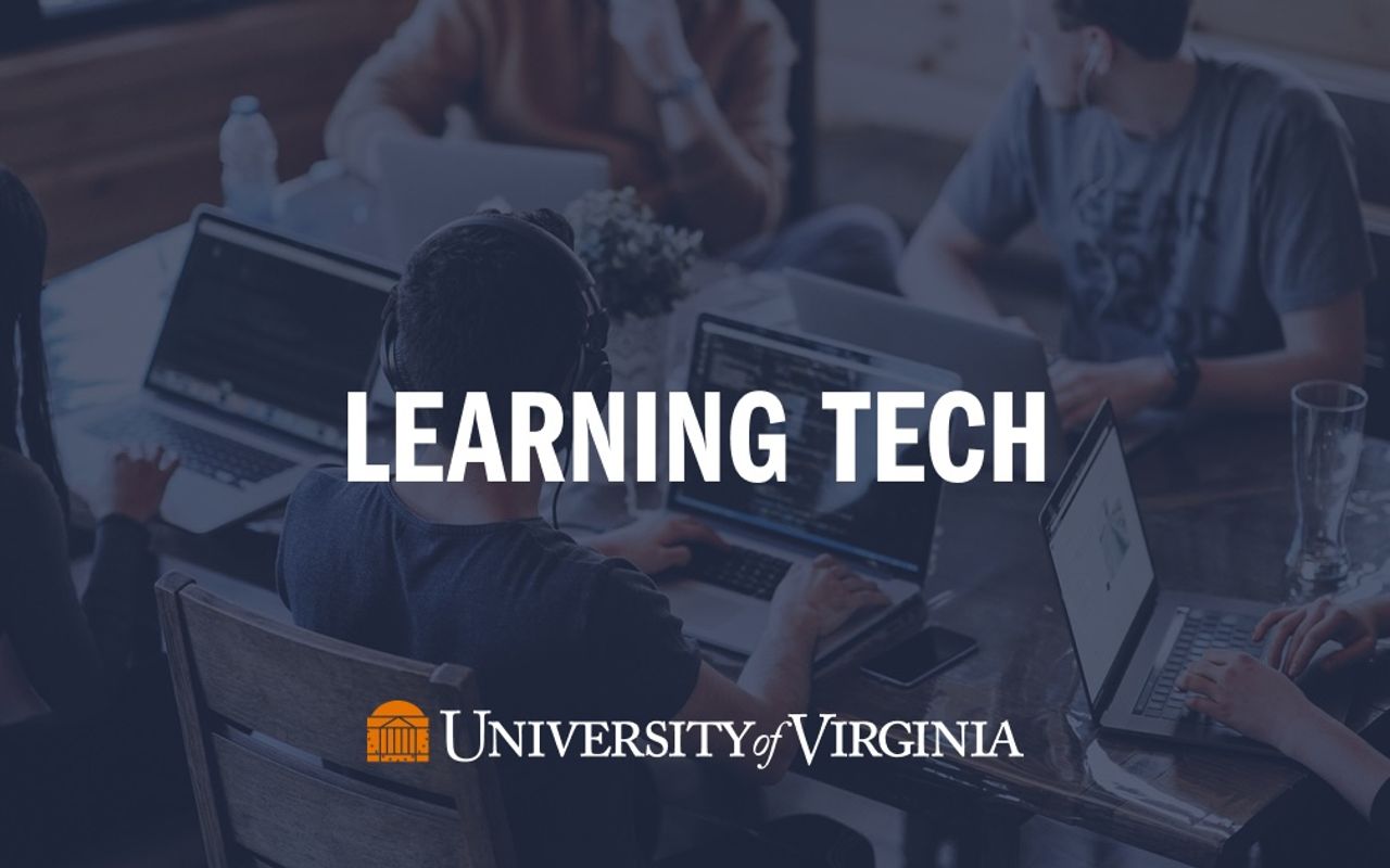 Homepage screenshot of learningtech.virginia.edu
