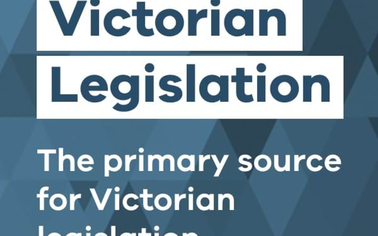 Homepage screenshot of legislation.vic.gov.au