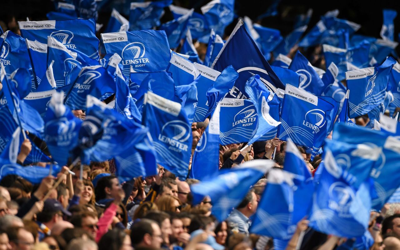 Homepage screenshot of leinsterrugby.ie