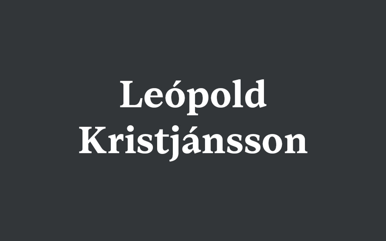 Homepage screenshot of leopold.is