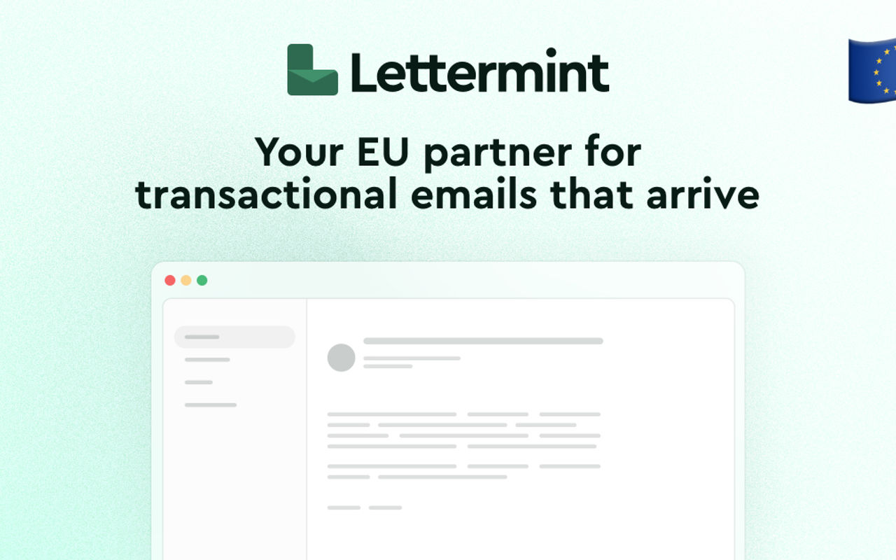 Homepage screenshot of lettermint.co