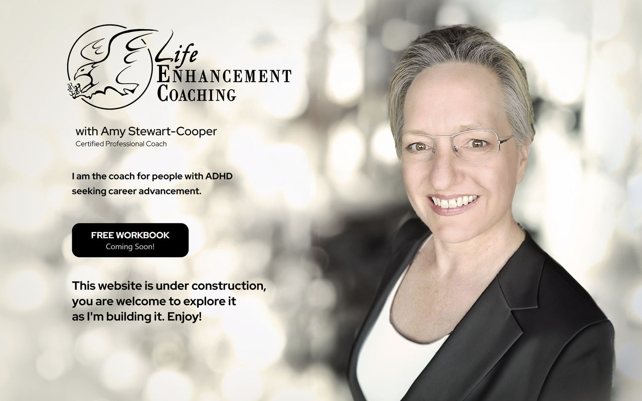 Homepage screenshot of life-enhancement-coaching.com