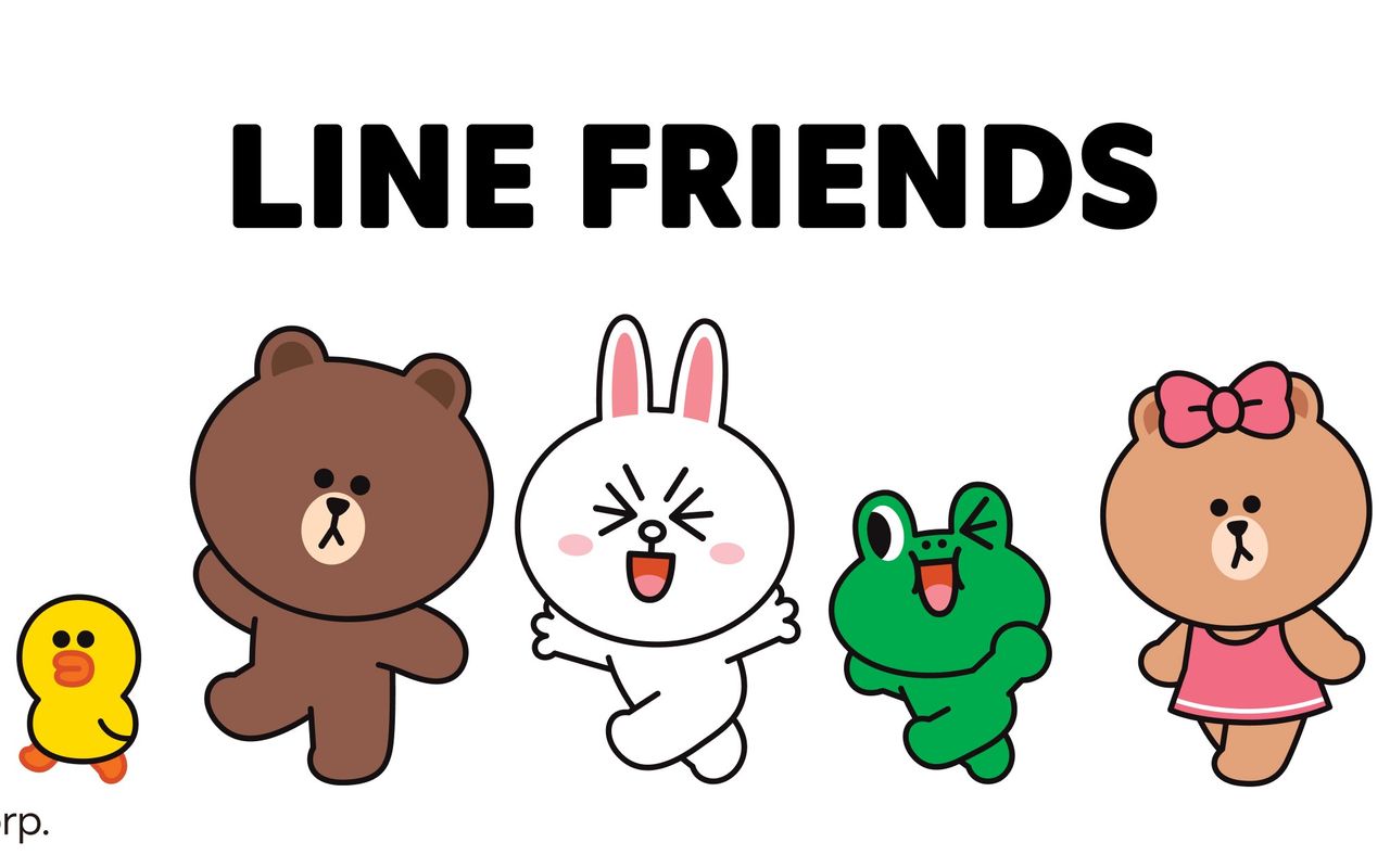 Homepage screenshot of linefriends.co.jp
