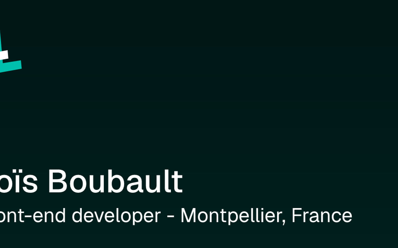 Homepage screenshot of loisboubault.dev
