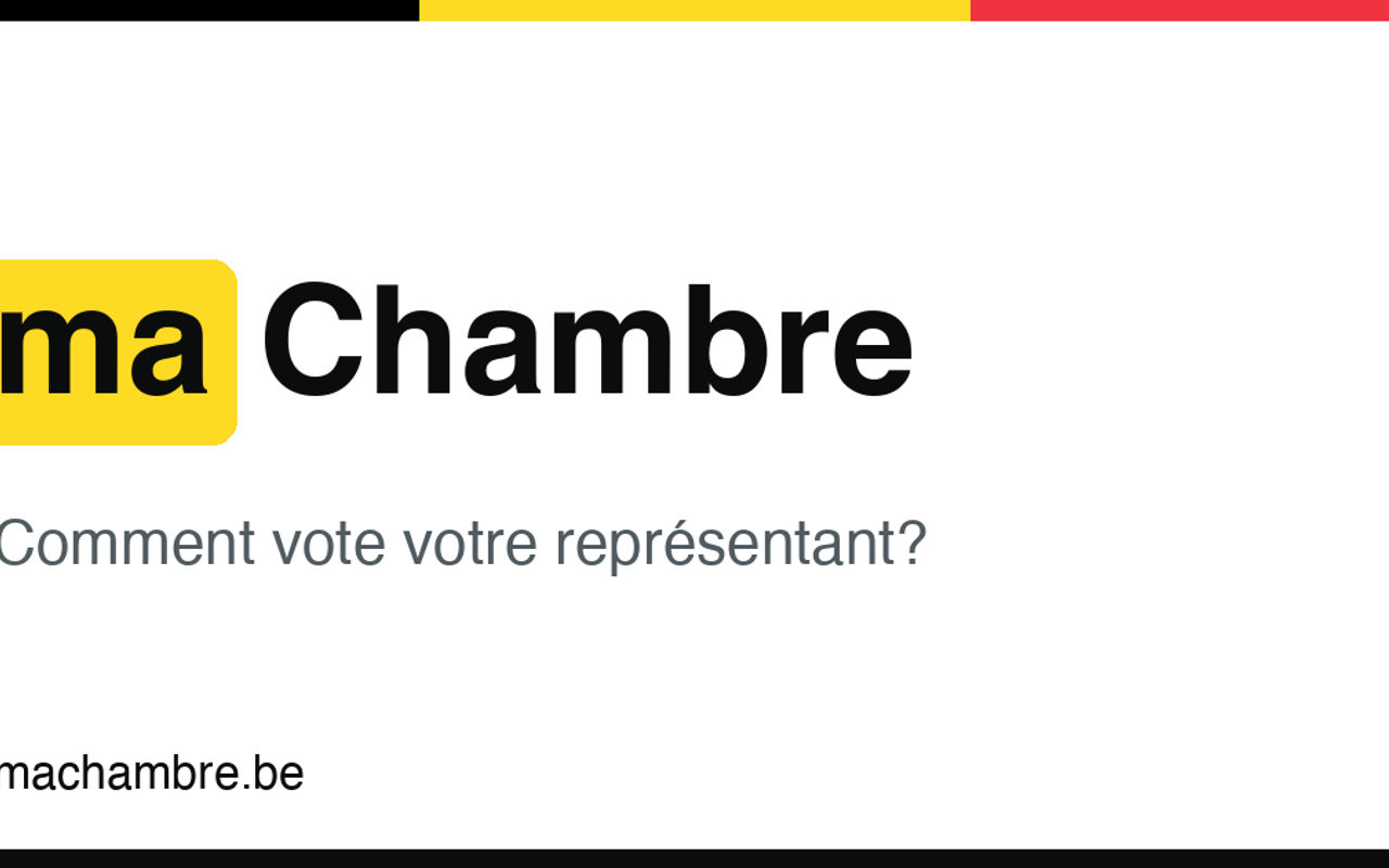 Homepage screenshot of machambre.be
