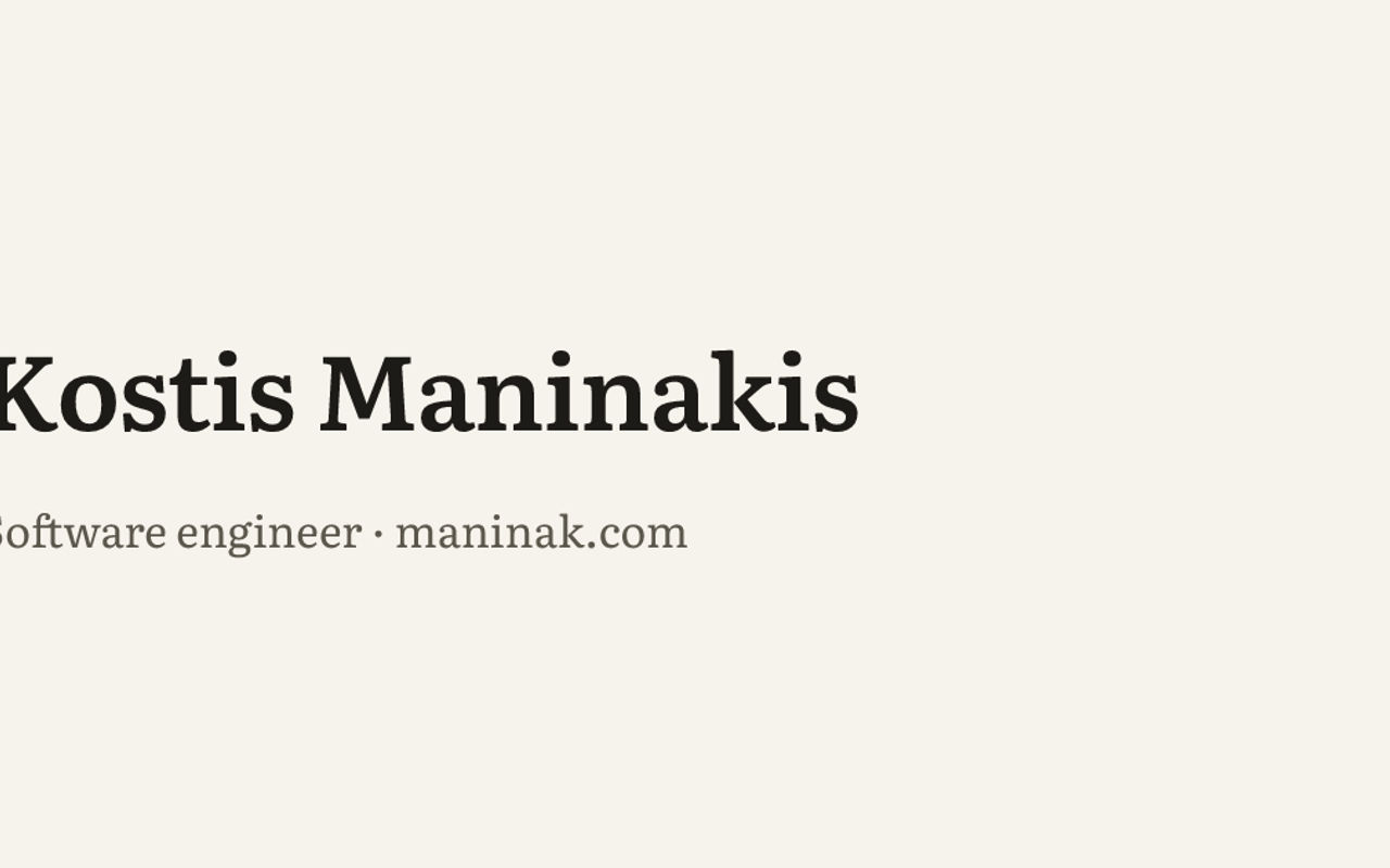 Homepage screenshot of maninak.com