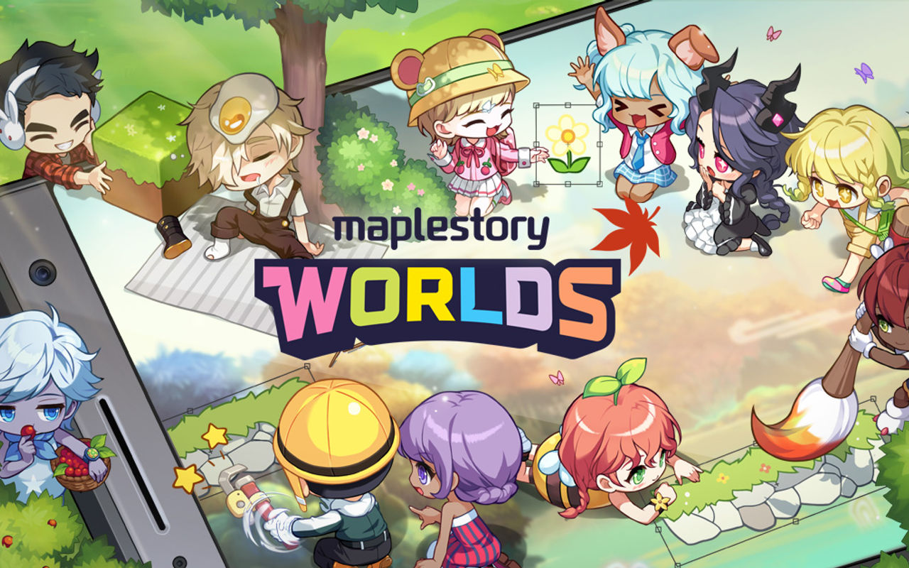 Homepage screenshot of maplestoryworlds.nexon.com