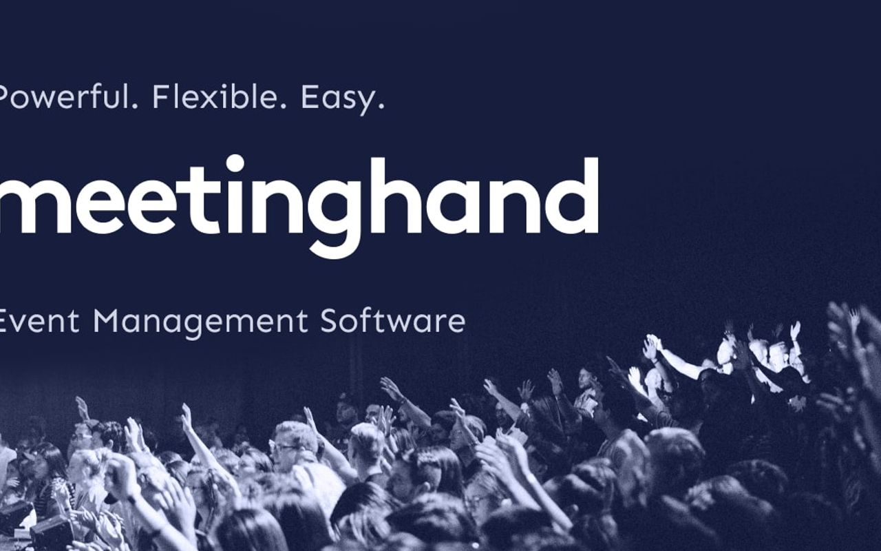 Homepage screenshot of meetinghand.com