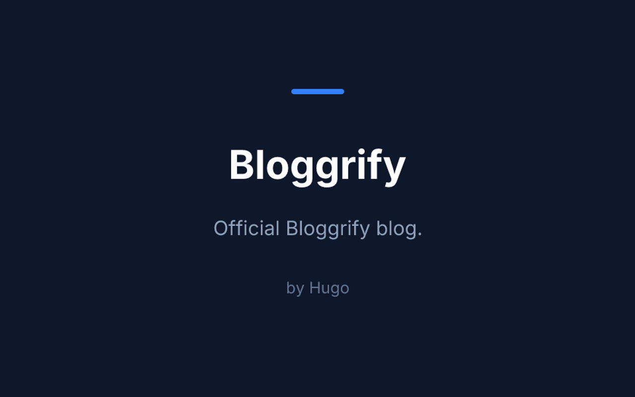 Homepage screenshot of minimalist.bloggrify.com