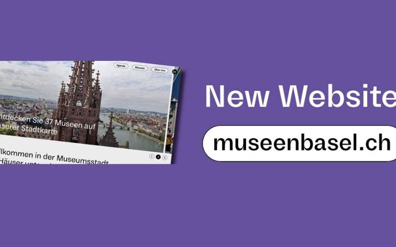 Homepage screenshot of museenbasel.ch