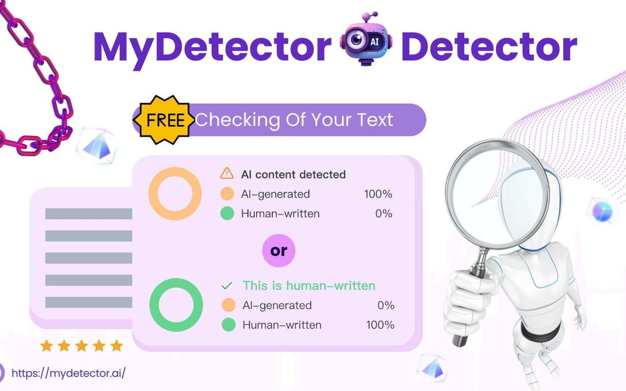 Homepage screenshot of mydetector.ai