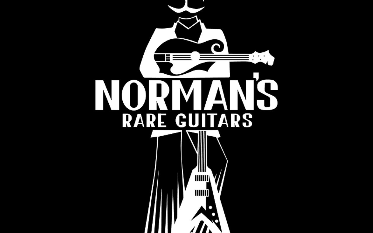 Homepage screenshot of normansrareguitars.com