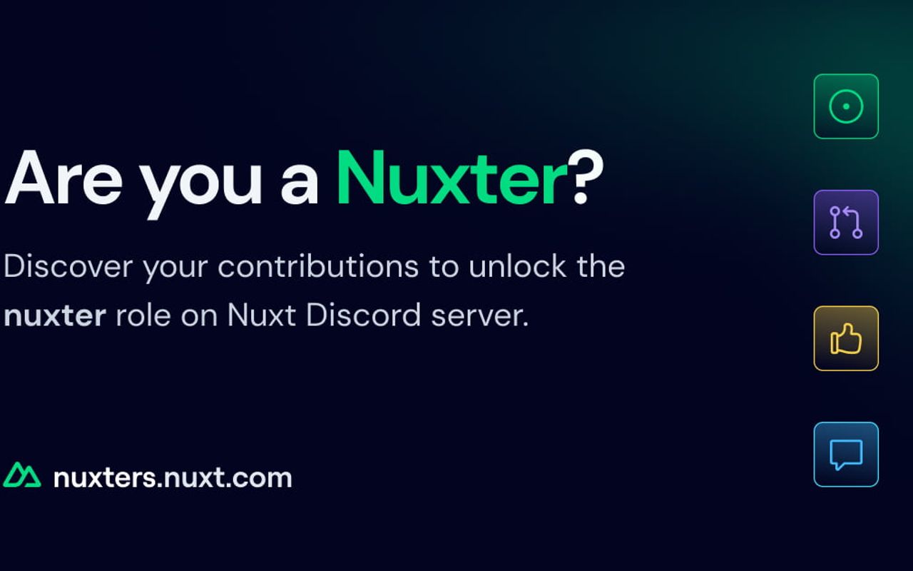 Homepage screenshot of nuxters.nuxt.com