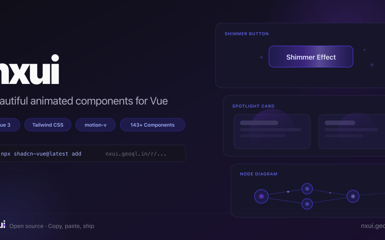 Homepage screenshot of nxui.geoql.in