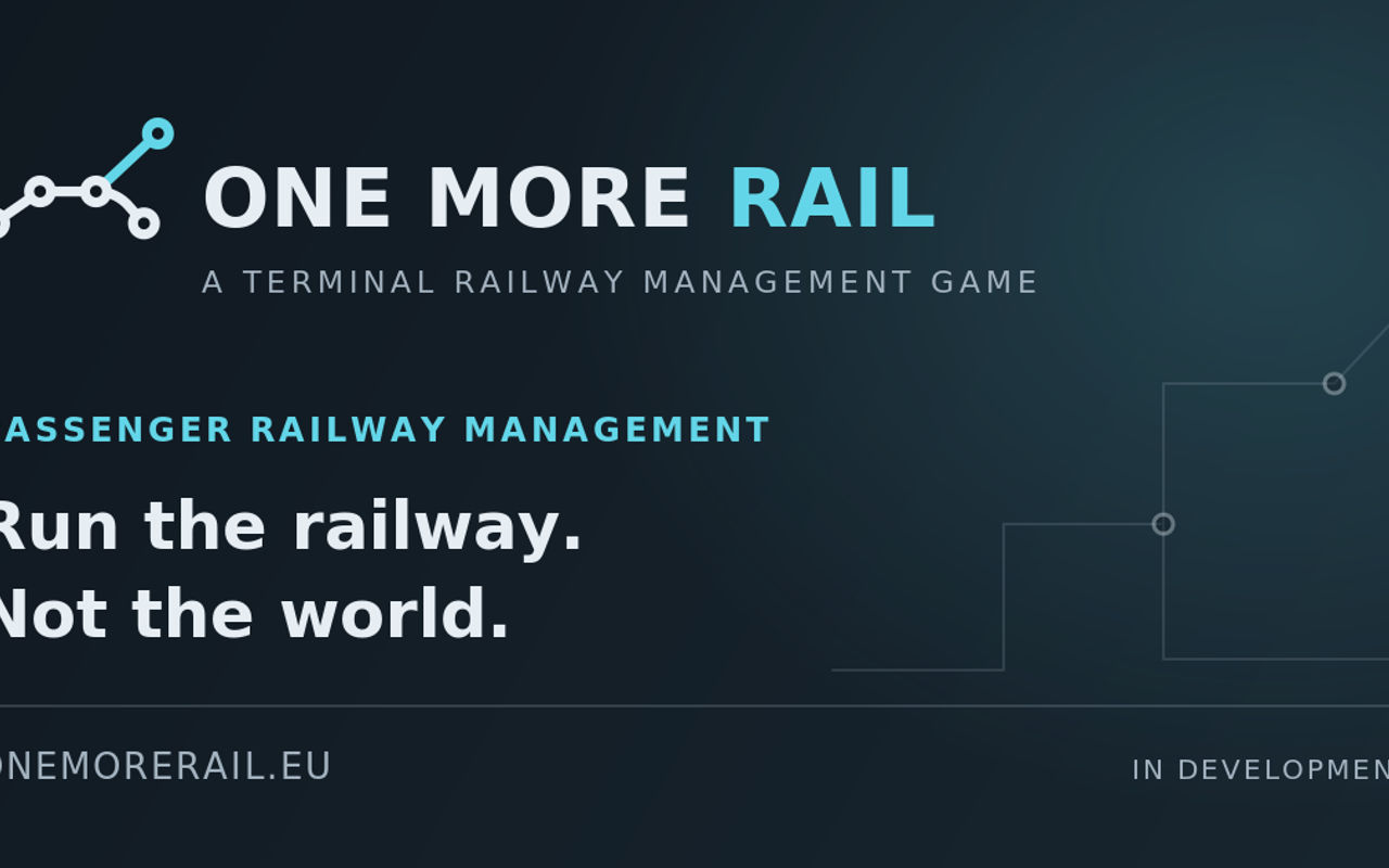 Homepage screenshot of onemorerail.eu