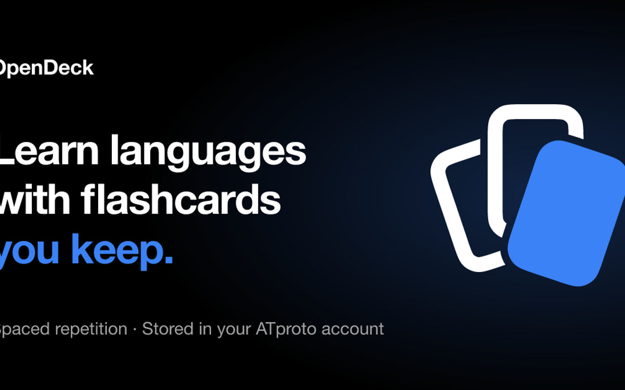 Homepage screenshot of opendeck.space