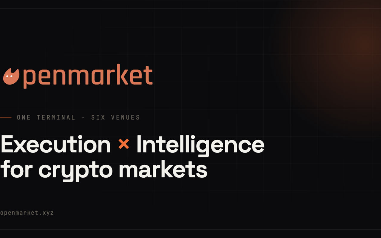 Homepage screenshot of openmarket.xyz