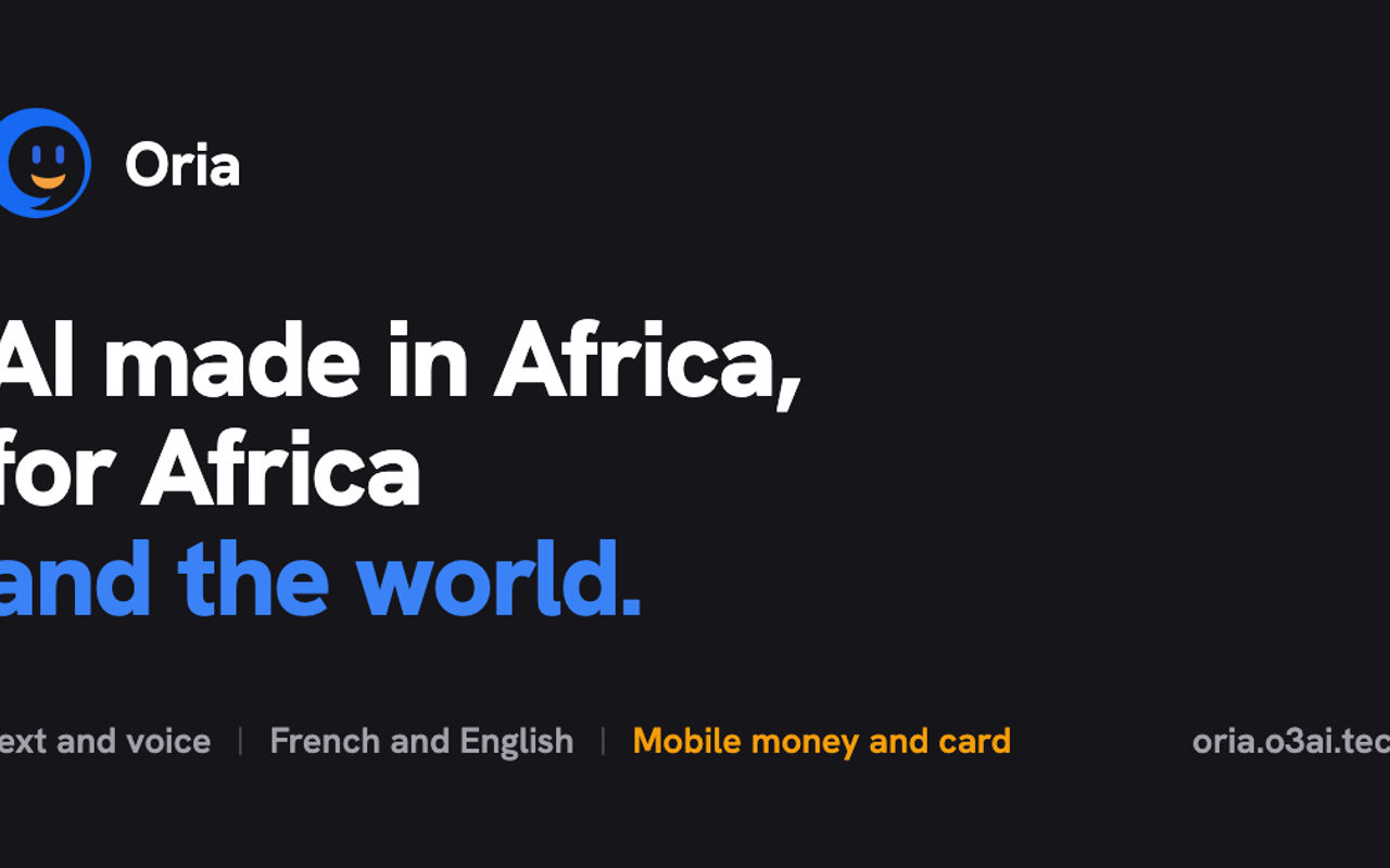 Homepage screenshot of oria.o3ai.tech