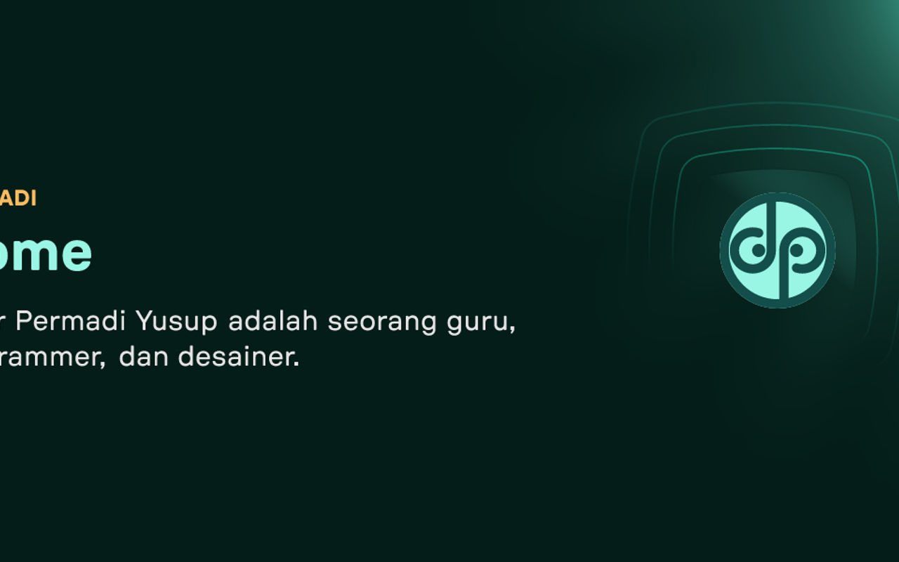 Homepage screenshot of permadi.dev