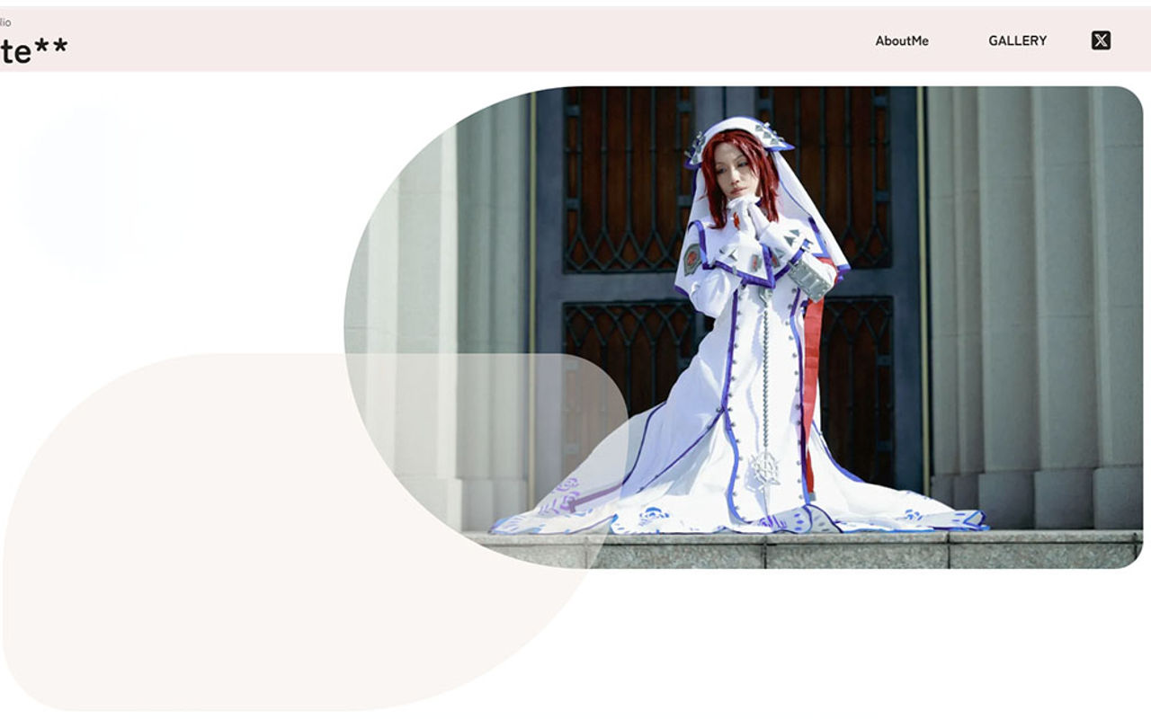 Homepage screenshot of perte-yukacos.studio.site