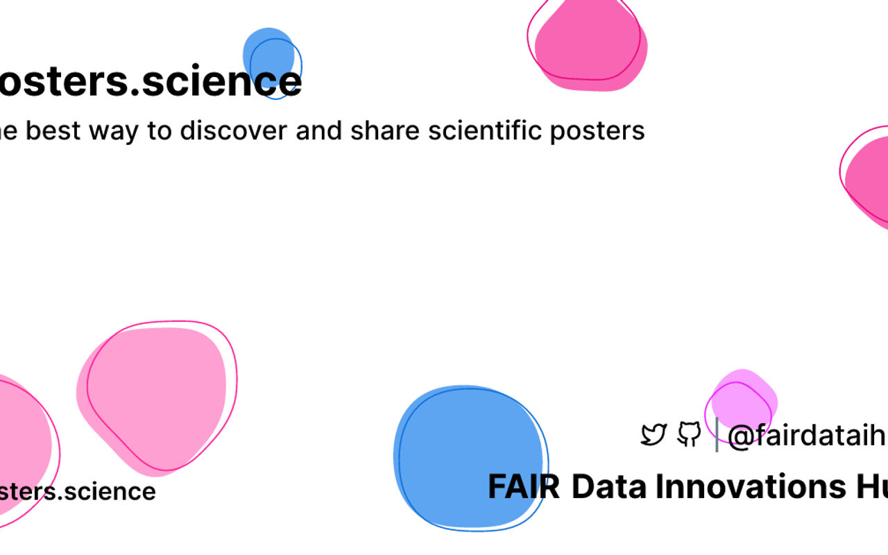 Homepage screenshot of posters.science