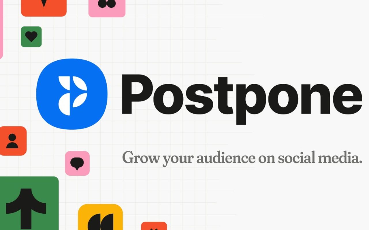 Homepage screenshot of postpone.app