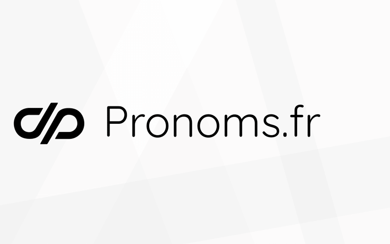 Homepage screenshot of pronoms.fr