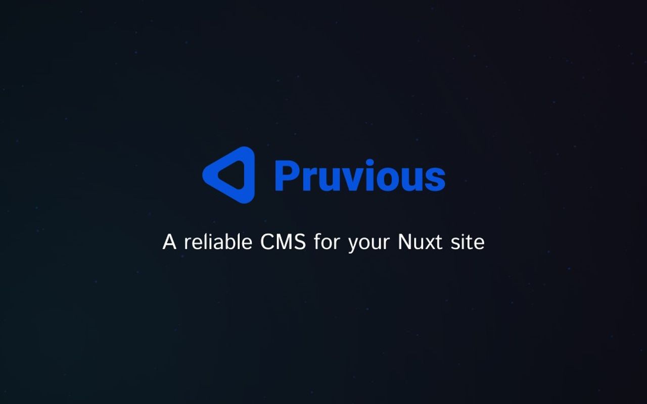 Homepage screenshot of pruvious.com