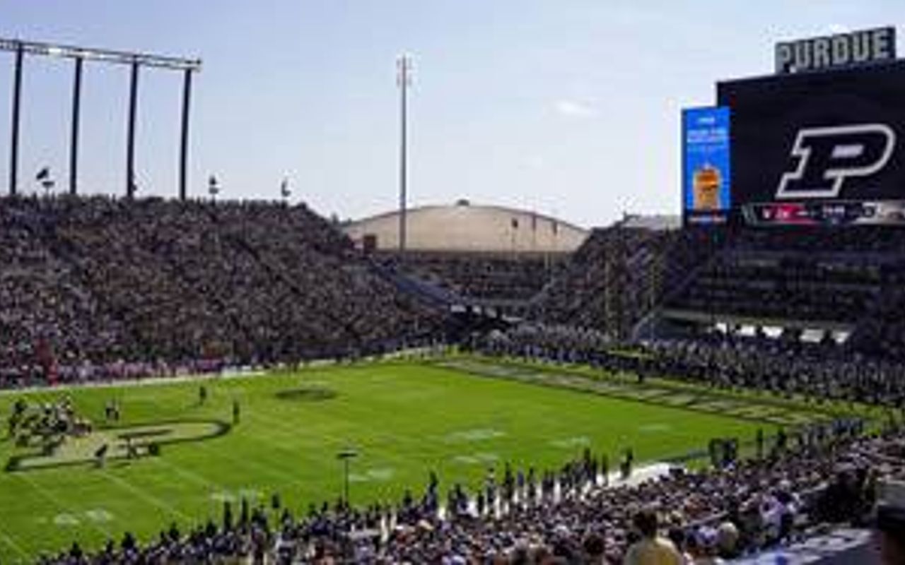 Homepage screenshot of purduesports.com