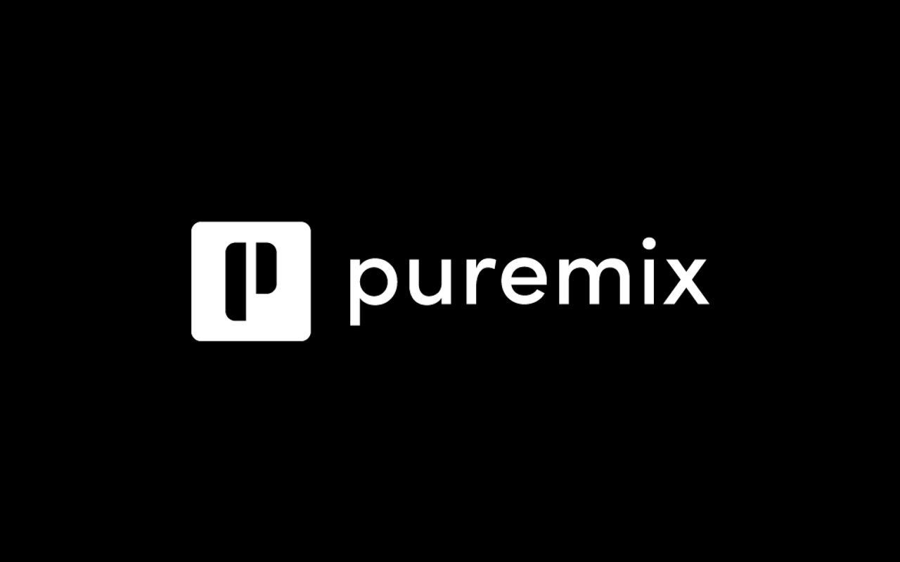 Homepage screenshot of puremix.com