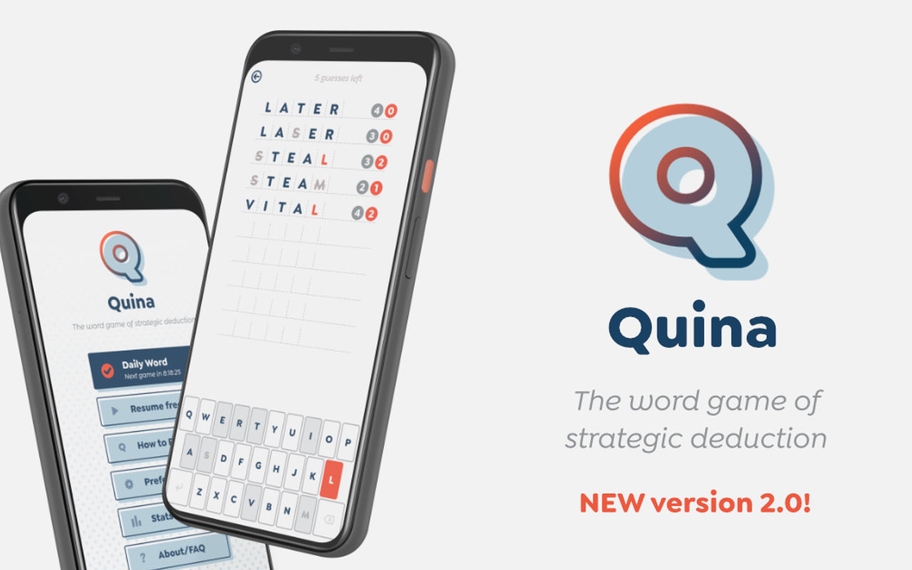 Homepage screenshot of quina.app