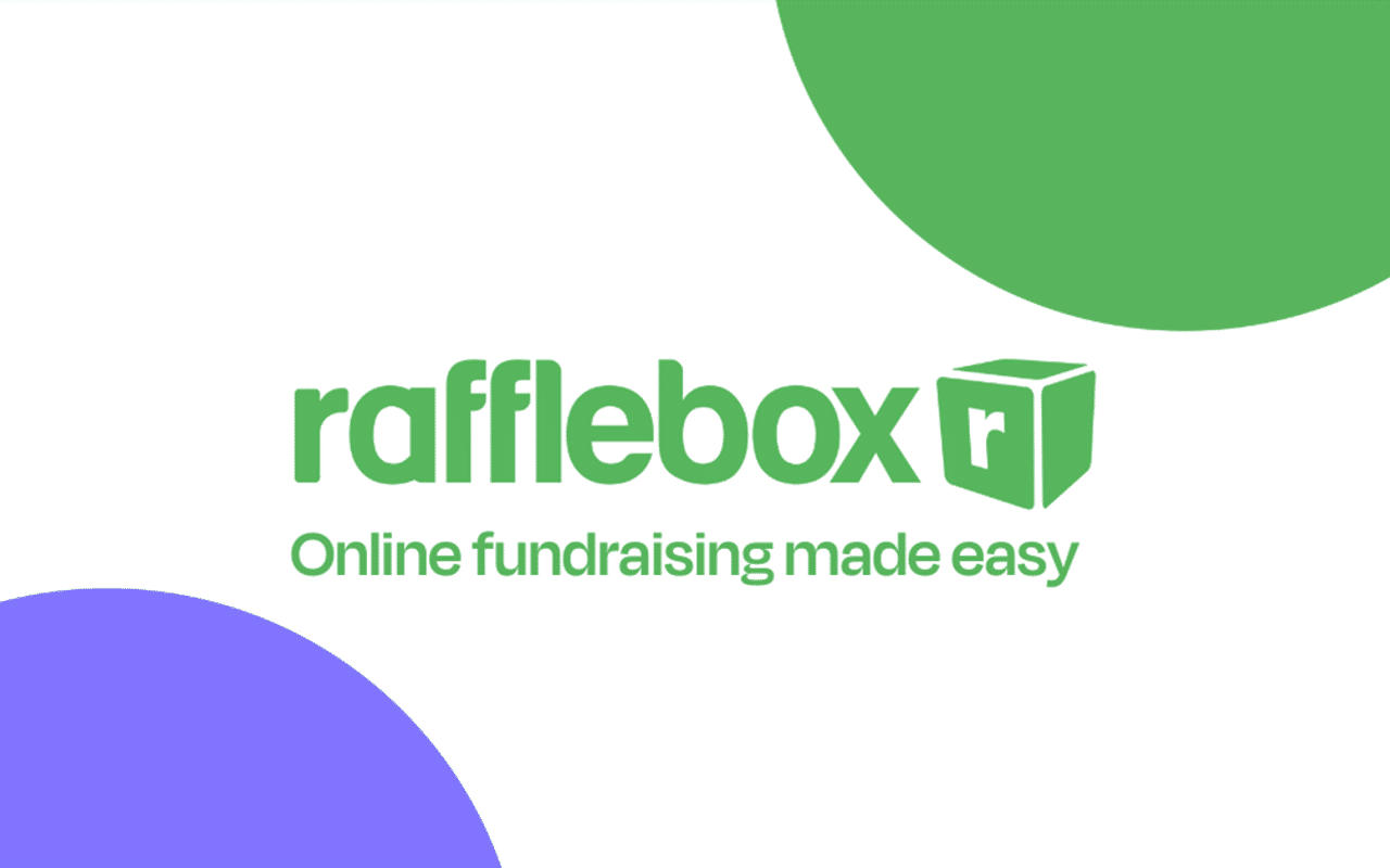 Homepage screenshot of rafflebox.us