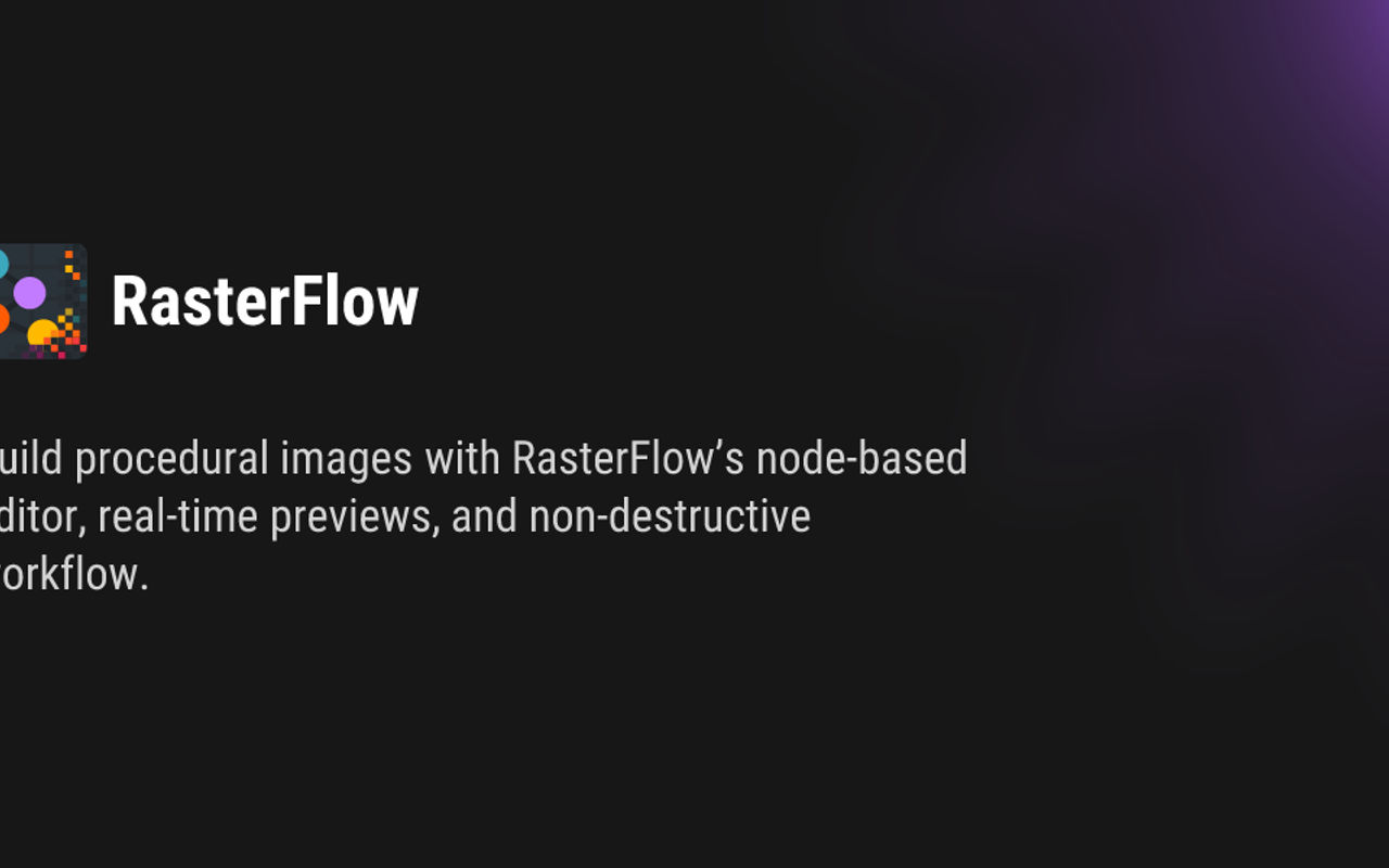 Homepage screenshot of rasterflow.io
