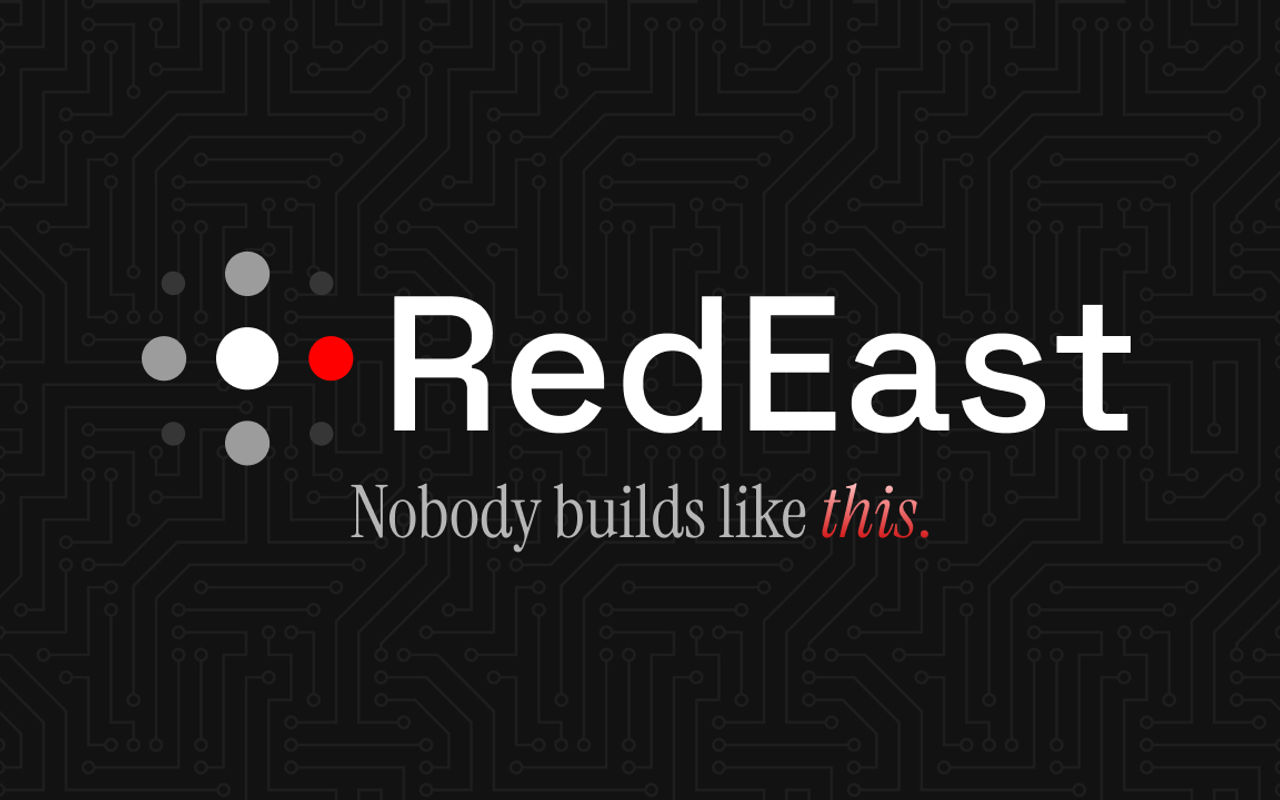 Homepage screenshot of redeast.agency