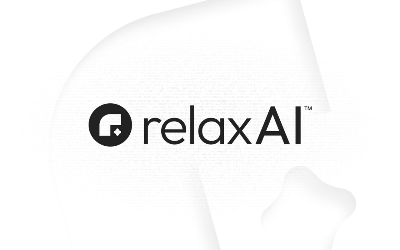 Homepage screenshot of relax.ai