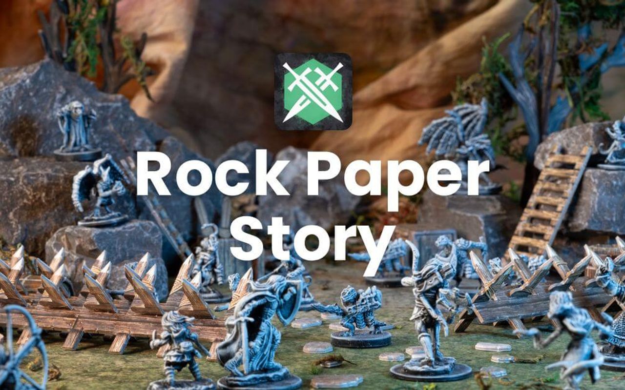 Homepage screenshot of rockpaperstory.com