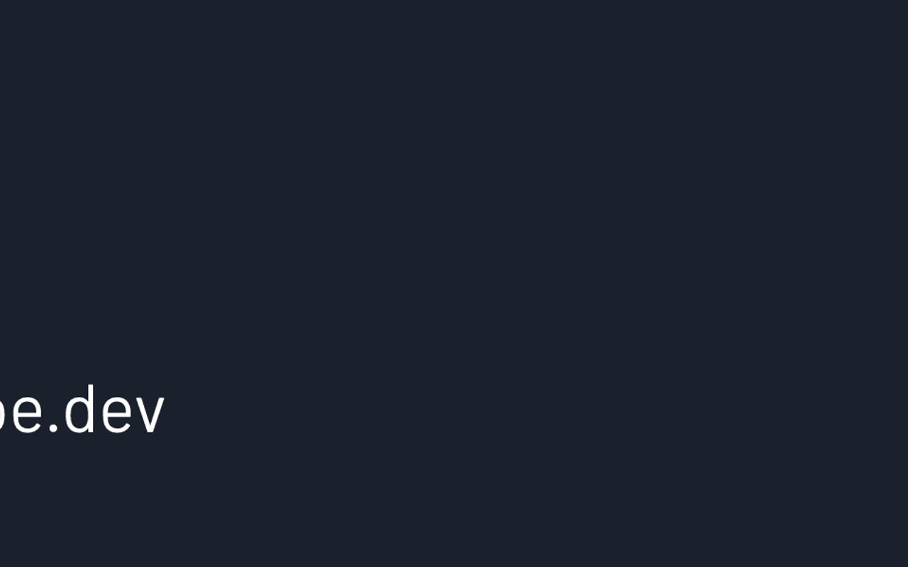 Homepage screenshot of roe.dev