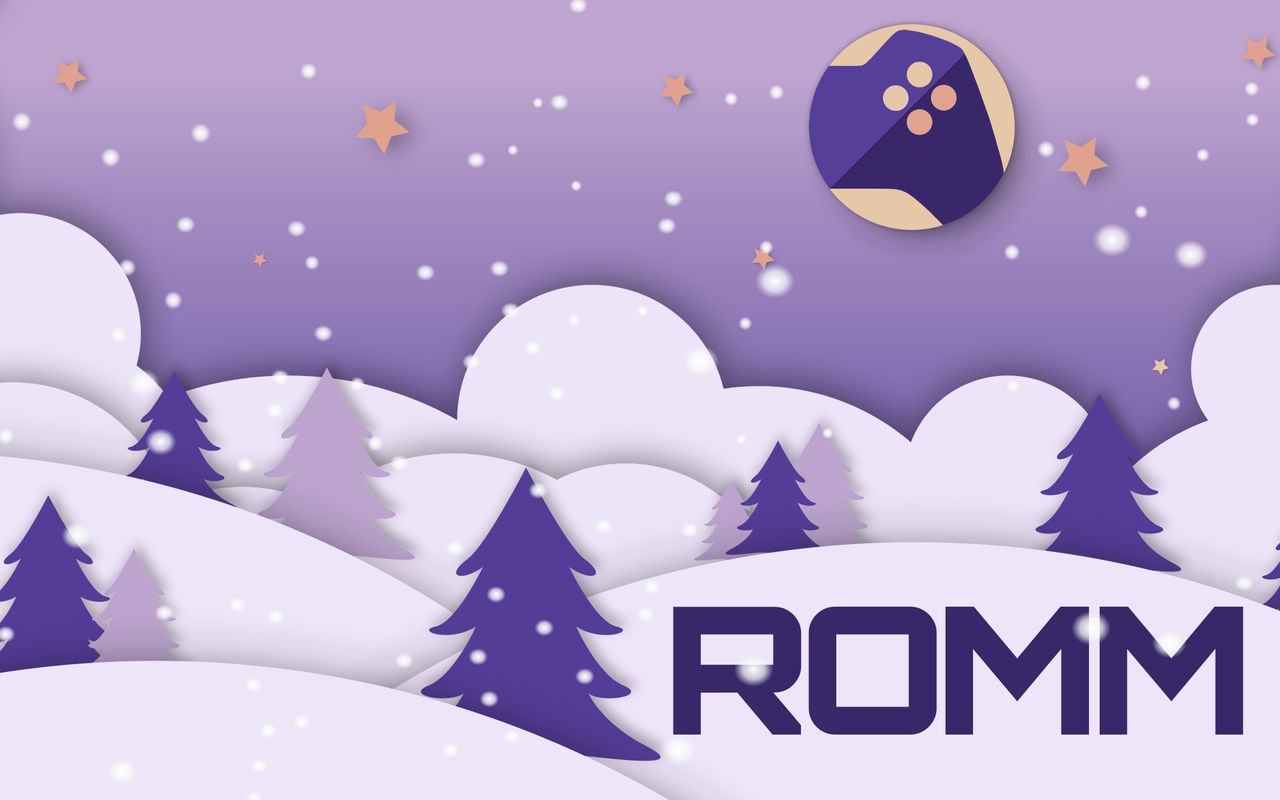 Homepage screenshot of romm.app