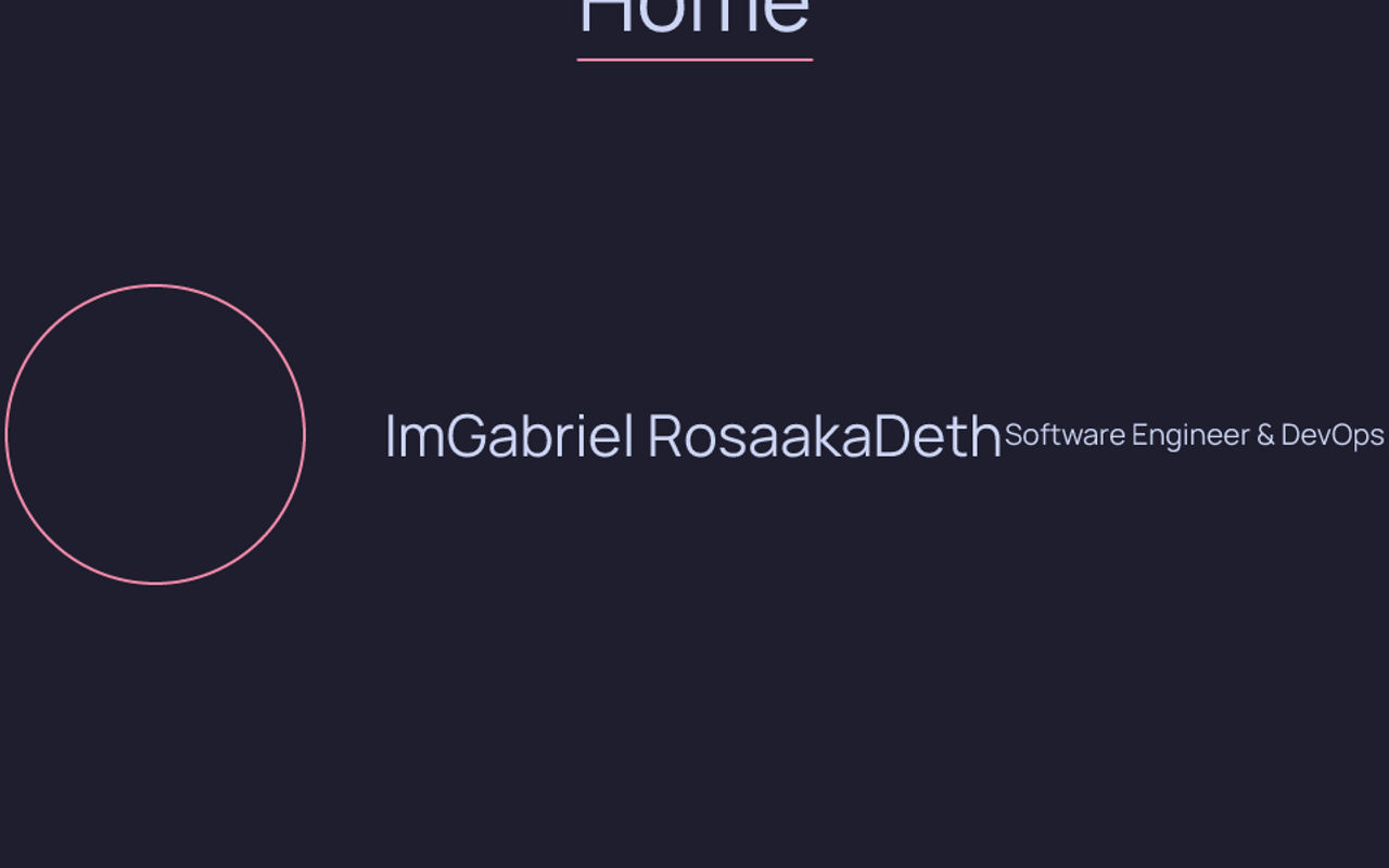 Homepage screenshot of rosa.dev.br