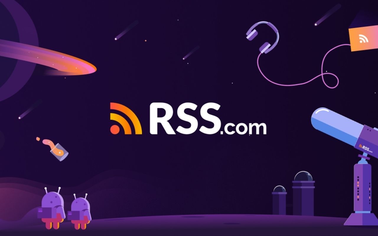 Homepage screenshot of rss.com