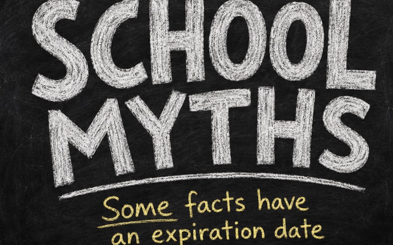 Homepage screenshot of schoolmyths.com