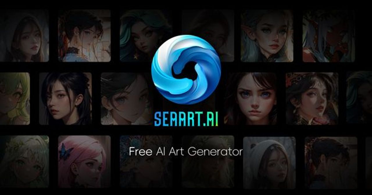 Homepage screenshot of seaart.ai