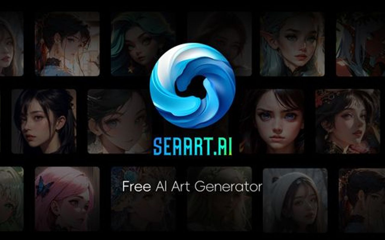 Homepage screenshot of seaart.ai