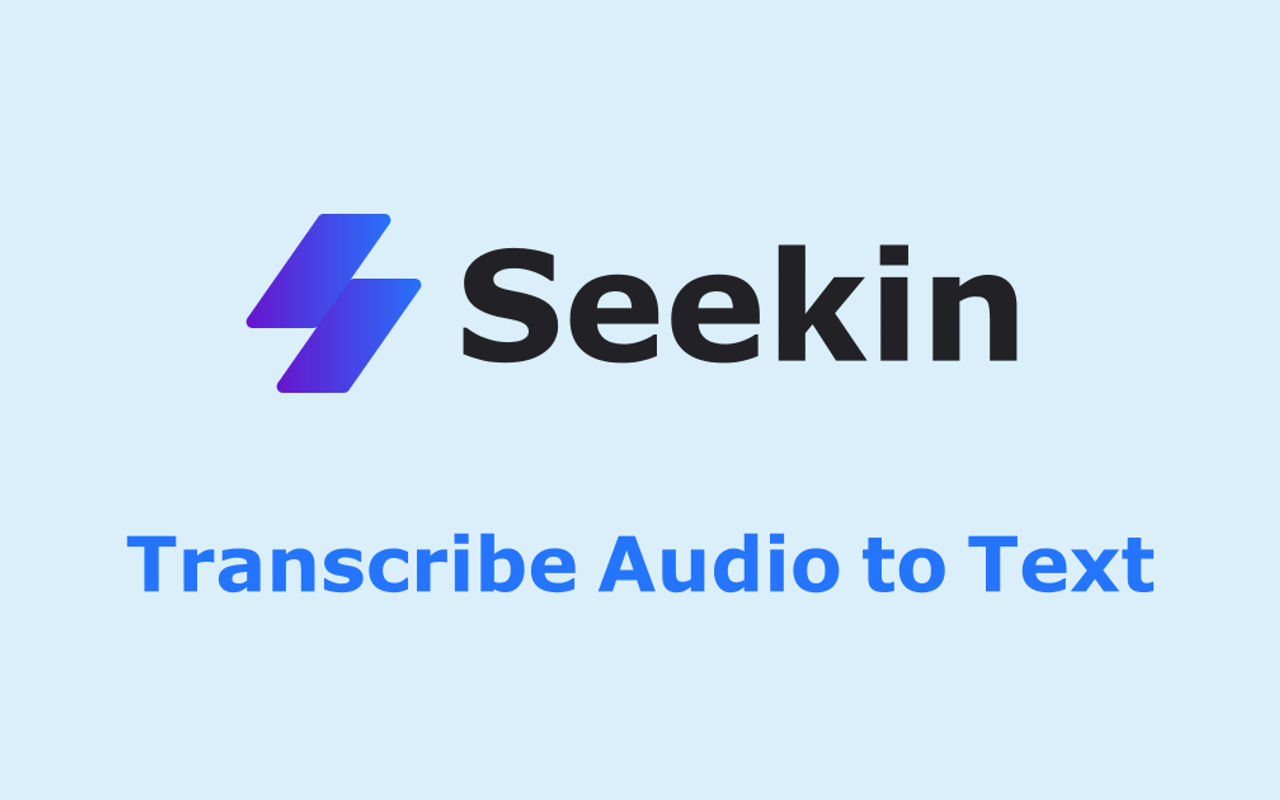 Homepage screenshot of seekin.ai