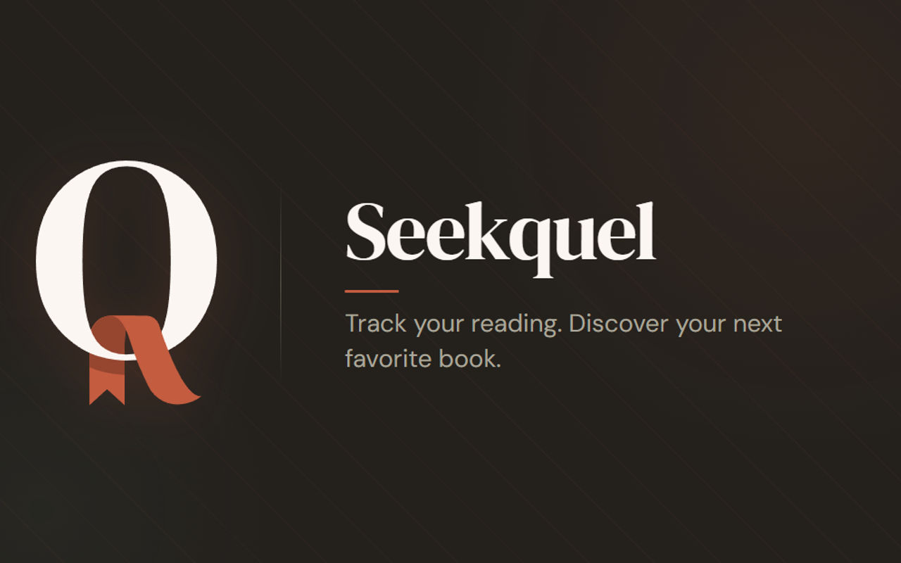 Homepage screenshot of seekquel.app
