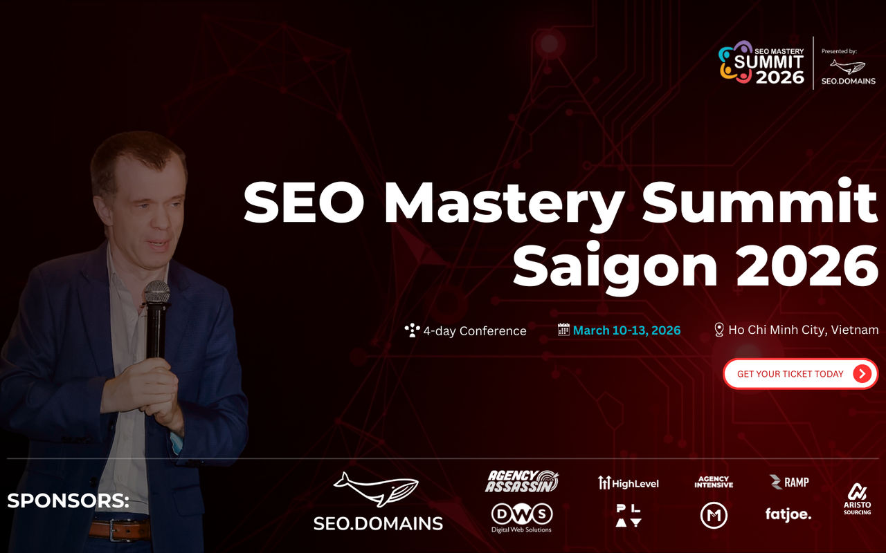 Homepage screenshot of seomasterysummit.com