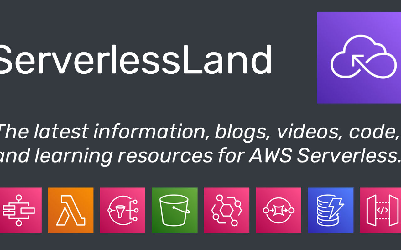 Homepage screenshot of serverlessland.com