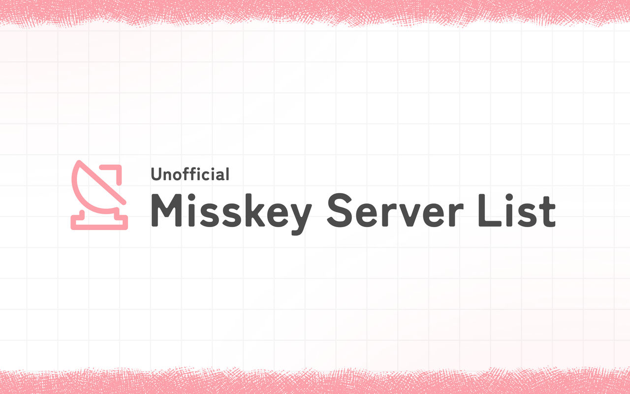 Homepage screenshot of servers.misskey.ink