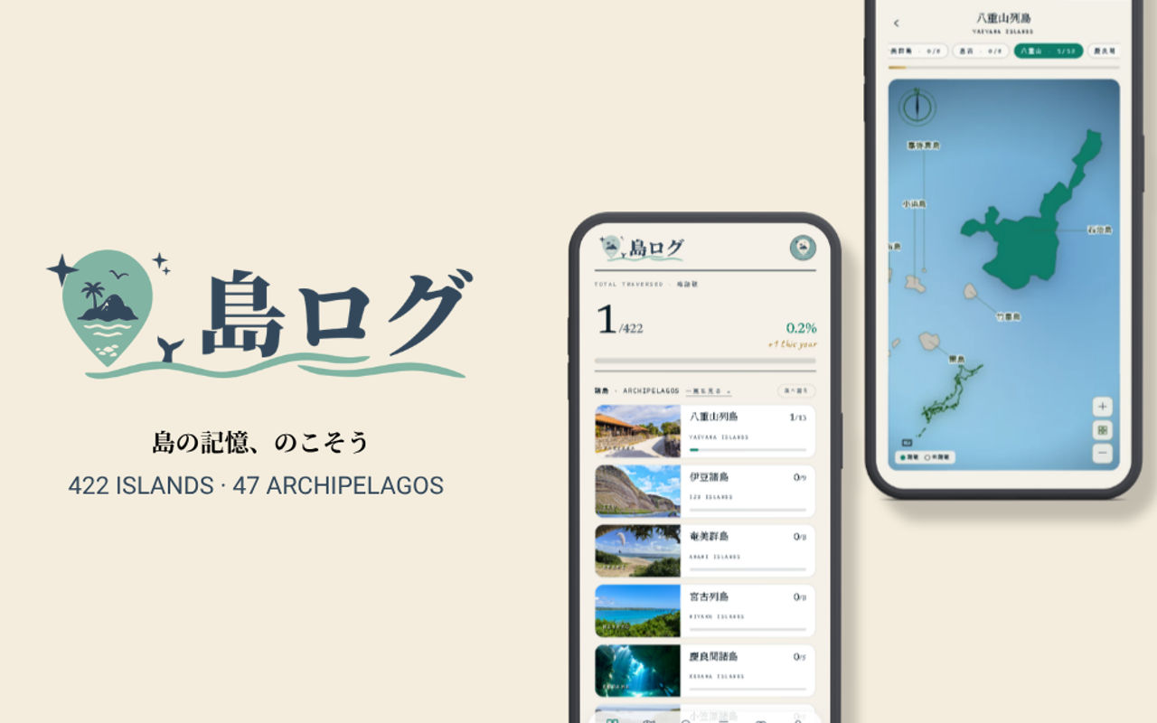 Homepage screenshot of shima-log.app