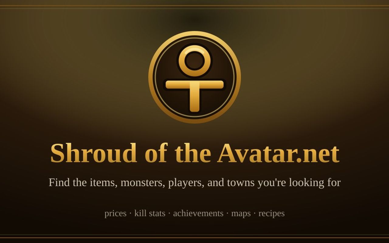 Homepage screenshot of shroudoftheavatar.net